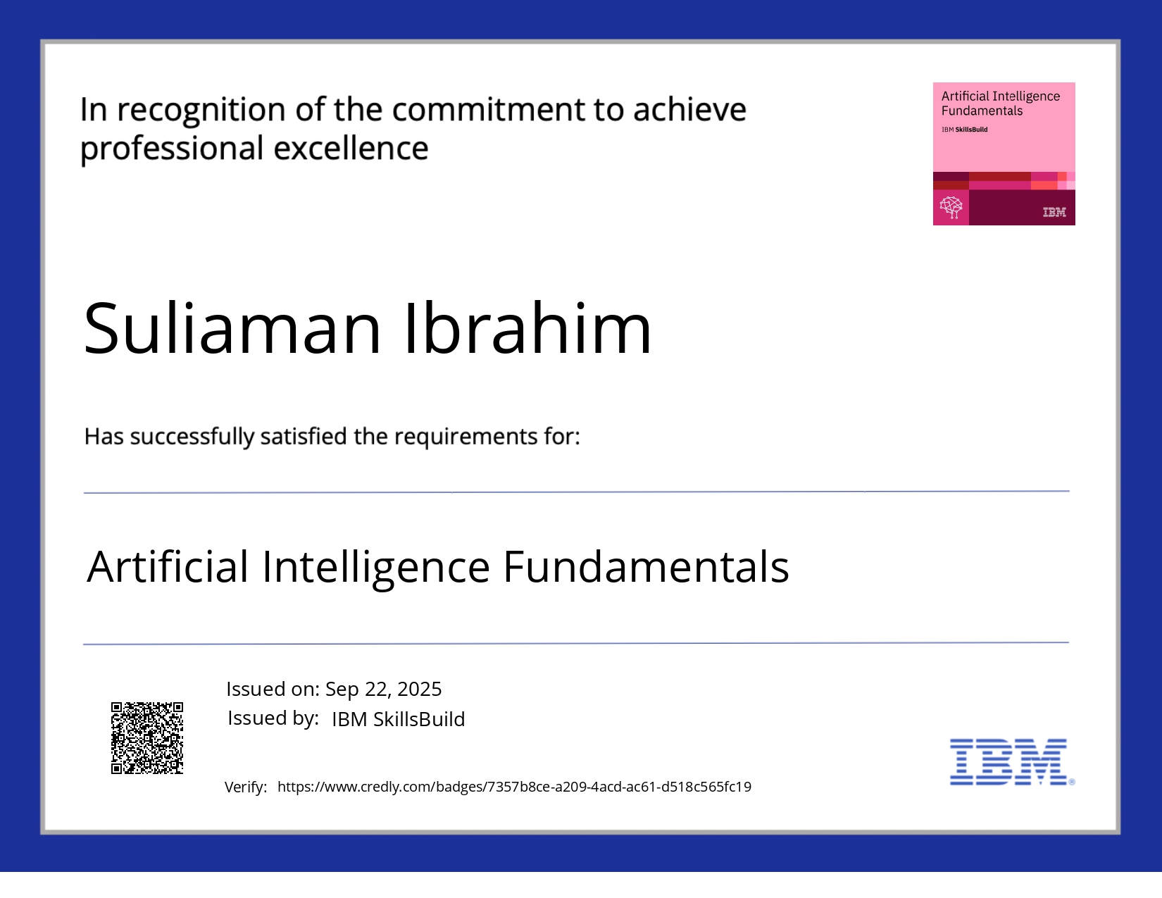 Artificial Intelligence Fundamentals